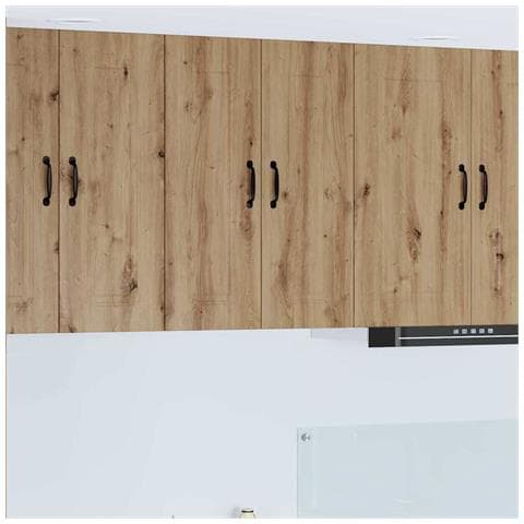 Pensile cucina 2 pcs Rovere artigianale 30 x 31 x 80 cm - Foto 2