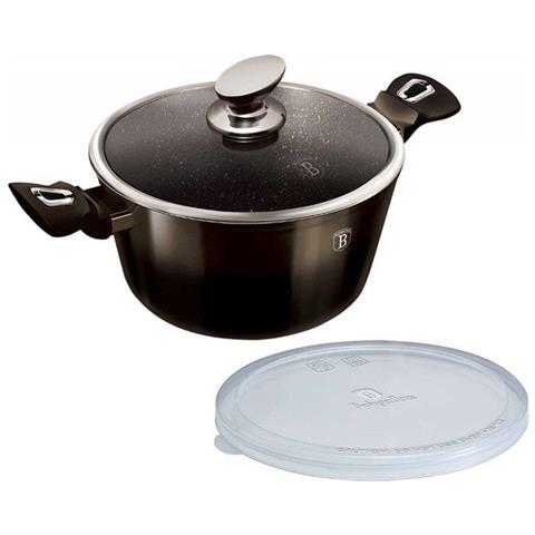 BH-6606 Pentola antiaderente in granito nero lucido 28 cm - Foto 1