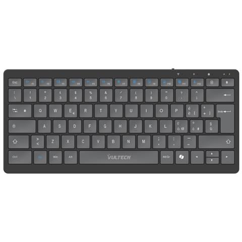 KEY-601WBT tastiera Ufficio USB + RF Wireless + Bluetooth QWERTY Italiano Nero - Foto 1