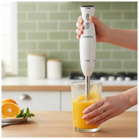Frullatore A Immersione Multifunzione Da 300w Con Piede In Acciaio Inossidabile - Foto 2