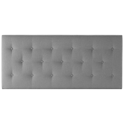 Testiera Imbottita Turin 140x60 Cm Grigio - Foto 2