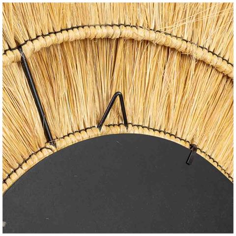 Specchio In Fibra Naturale Marrone 100x100x3h - Foto 7