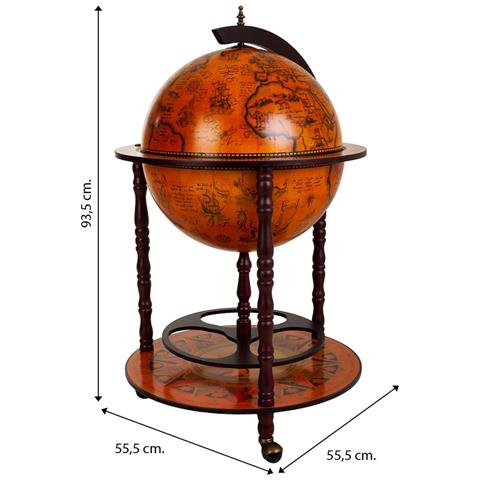 Portabottiglie Globo Marrone 55,5x55x, 5x93,5h - Foto 8