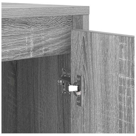 Mobiletto per lavatrice con porta Grigio Sonoma 87 x 60 x 89 cm - Foto 9