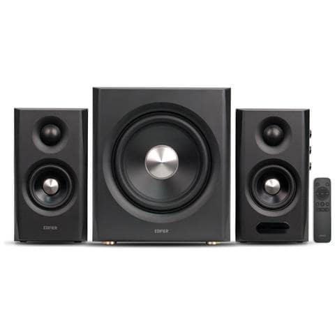 S355DB Sistema di diffusori Hi-Res 2.1 - 150 W RMS, wireless 5,8 GHz, triplo amplificatore DSP, Nero - Foto 1