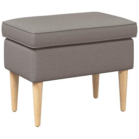 Poggiapiedi Tortora 55 x 35 x 41 cm Poliestere - Foto 1