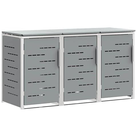 Stoccaggio contenitore a ruote Acciaio Inox Grigio - Foto 1