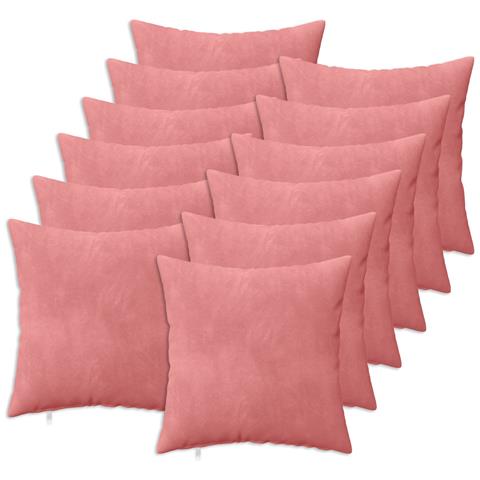 Cuscino con cuscino HEERLEN 12 pz Rosa Velluto - Foto 1