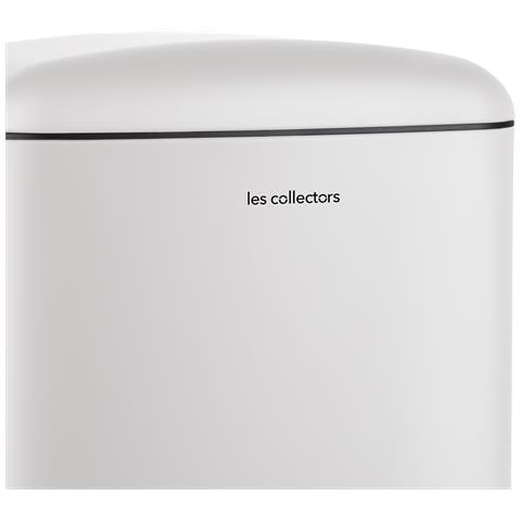 N°728,Pattumiera a pedale Acciaio inox, Capacità 30L, Compatto, Cestino estraibile, Finitura opaca,Chiusura silenziosa,Bianco - Foto 2