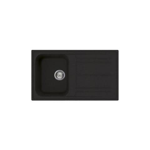 LZ861A2 Lavello da Incasso 1 Vasca con Gocciolatoio a Destra Dimensioni 42 x 33 cm Colore Antracite - Foto 1