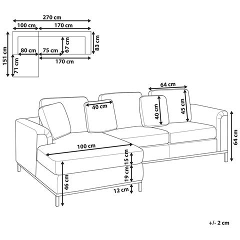 Divano Angolare In Pelle Marrone Versione Destra Oslo - Foto 27