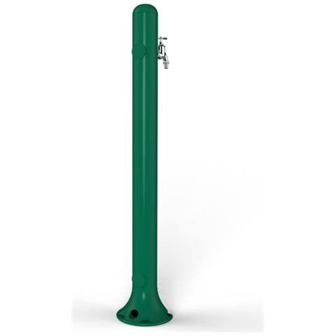 Design Gh115-6016 Fontanella In Resina Per Giardino Con Rubinetto Portagomma, Verde Scuro - Foto 2