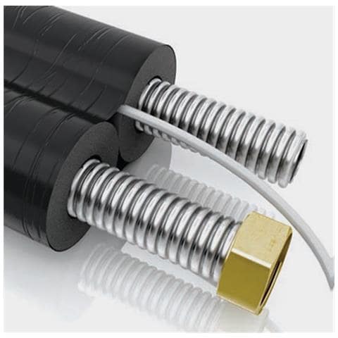 Tubazione Solare In Acciaio Inox Isolata - Con Sonda, 15 Metri, Per Pannelli Solari, Kit Raccordi Incluso - Foto 5