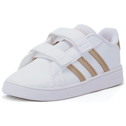 Ef0116 Grand Court I Sneakers Scarpe Neonato Primi Passi Baby Bianco 27 - Foto 8