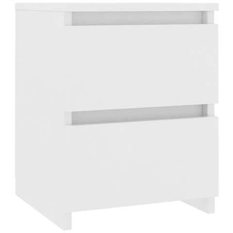 Comodino Bianco 30x30x40 cm Legno Ingegnerizzato - Foto 2