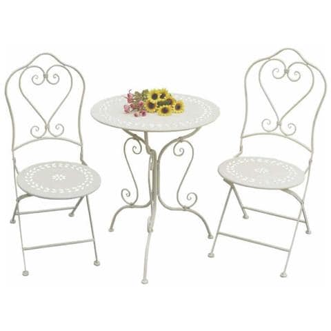 Set Tavolo Con 2 Sedie In Ferro - Foto 1