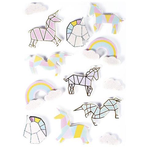 13 Adesivi 3d - Unicorni 5 Cm - Foto 4
