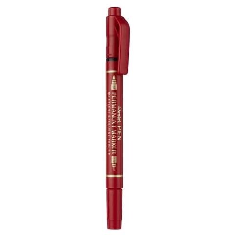 Marcatore Permanente Doppia Punta Twin Tip Tratti F-m Rosso N75w-be - Foto 1