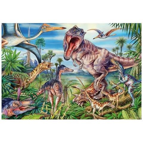 Schmidt E Spiele Puzzle Per Bambini - Tra I Dinosauri - 60 Pz - Foto 1