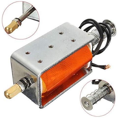 Dc 12v 35 Millimetri Tirare Corsa Lunga Spinta Solenoide Piccolo Elettromagnetica Elettrico A Magneti - Foto 1