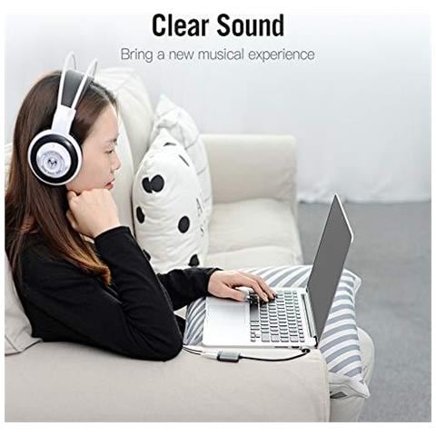 Scheda Audio Usb Adattatore Usb Scheda Adattatore Audio 35 Millimetri Usb Esterno Con Il Mic Usb Per Jack 3.5 Converter Per Ps4 Computer Portatile Per Cuffie Sound Card - Foto 2