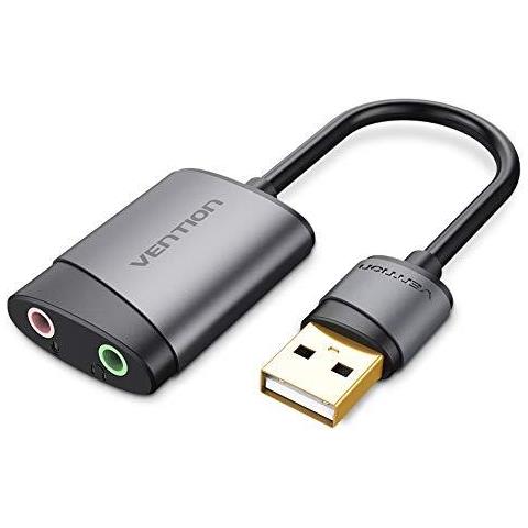 Scheda Audio Usb Adattatore Usb Scheda Adattatore Audio 35 Millimetri Usb Esterno Con Il Mic Usb Per Jack 3.5 Converter Per Ps4 Computer Portatile Per Cuffie Sound Card - Foto 1