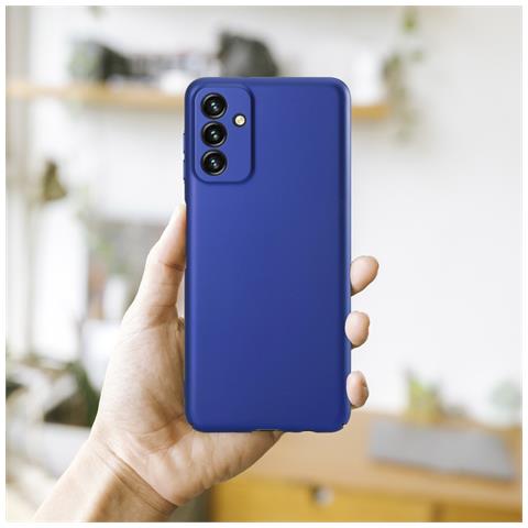 Custodia Compatibile Con Samsung Galaxy A13 5g In Azzurro Metallo - Hard Case Coperchio Protettivo In Look Metallico Contro I Graffi E Gli Urti - Foto 6
