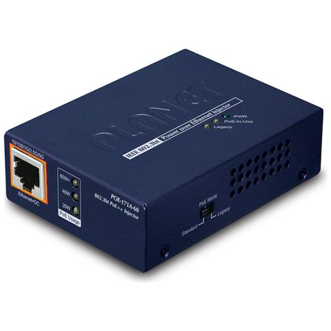 POE-171A-60 switch di rete Gigabit Ethernet (10/100/1000) Supporto Power over Ethernet (PoE) Blu - Foto 1