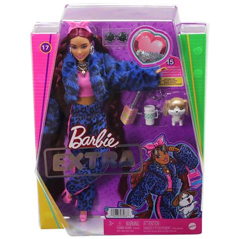 Barbie - Barbie Extra Blue Leopard - Bambola - 3 Anni E + - Foto 4