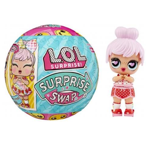 Lol Surprise Tot Swap - 1 Bambola Da 7,5 Cm, 1 Maschera Per Il Viso E 2 Abiti - Casuale - Foto 1