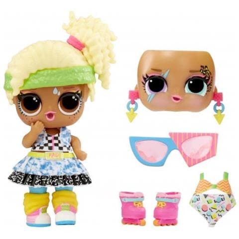 Lol Surprise Tot Swap - 1 Bambola Da 7,5 Cm, 1 Maschera Per Il Viso E 2 Abiti - Casuale - Foto 3