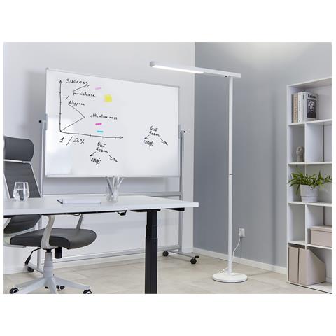 Lampada Da Terra Led Metallo Bianco 186 Cm Perseus - Foto 1