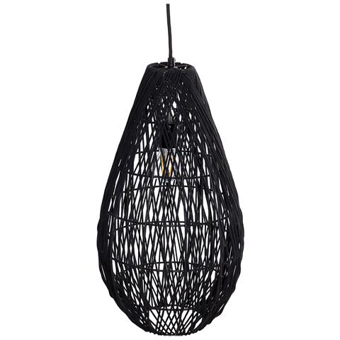 Lampadario Annotto Cotone Nero - Foto 2