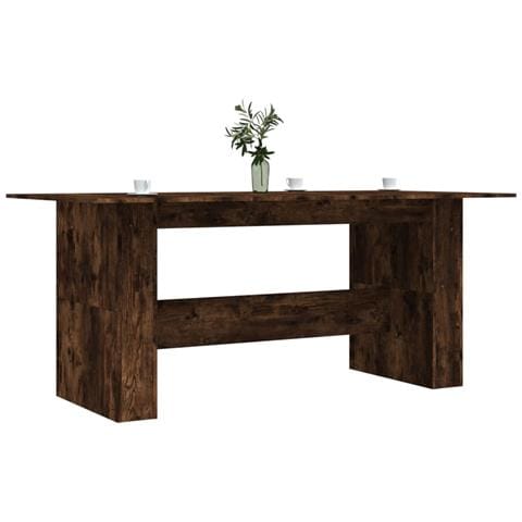 Tavolo Da Pranzo Rovere Fumo 180x90x76 Cm Legno Multistrato - Foto 3