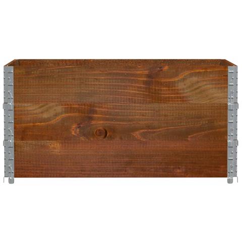 Paretali Per Pallet 3pz Marroni 120x80cm Legno Massello Di Pino - Foto 3