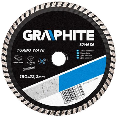 Disco Diamantato 180 X 22,2 Mm, Onda Turbo - Foto 1