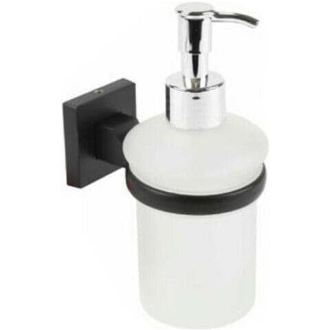 Portasapone Liquido Sapone Supporto Arredo Bagno Casa Nero Cucina 02105 - Foto 1