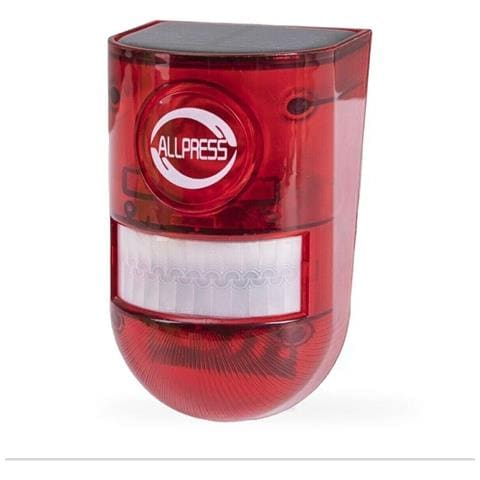 Luce Led Lampeggiante Sirena Sensore Antifurto Energia Solare Allarme Al-05536 - Foto 1