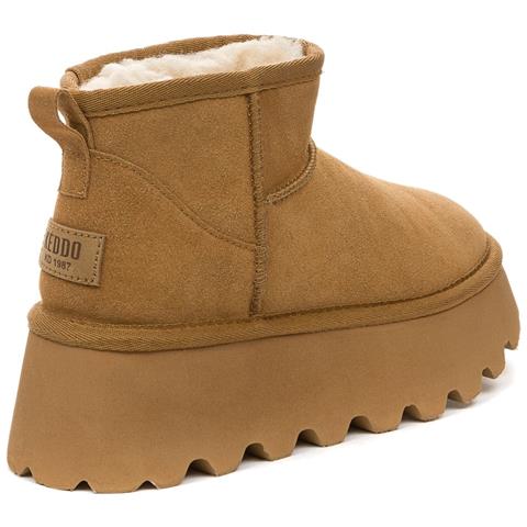 Casual Closed Booties Stivaletti Pelle Scamosciata /nabuk Scarpe Donna Rosso Eu 37, 848214/09-05-red - Foto 3