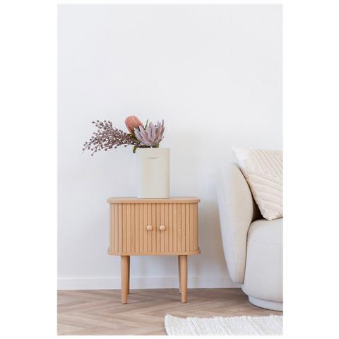 Comodino Nikko - Marrone - Mdf - 40x45x50,5 Cm - Foto 2