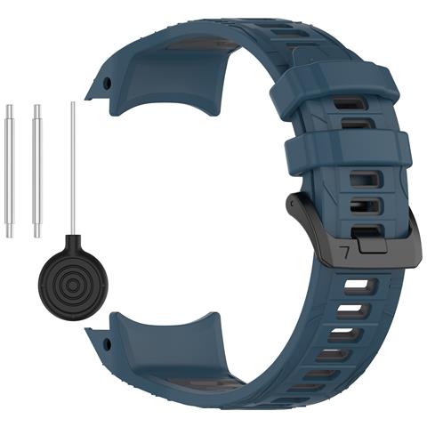 Cinturino In Silicone Bicolore Per Garmin Instinct 3 Blue Modello 1 - Foto 1
