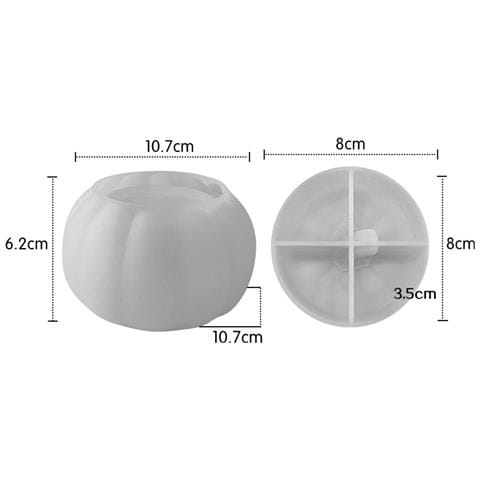 Stampo In Silicone Per Scatola Di Immagazzinaggio, A Forma Di Zucca Con Coperchio J-284 - Foto 2
