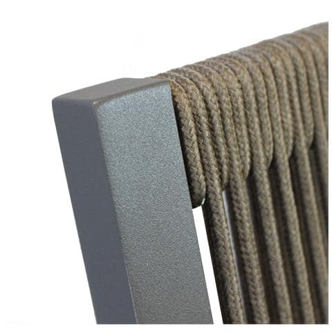 Conga - Poltrona Impilabile Con Struttura In Alluminio Bianca, Taupe O Antracite - Foto 8