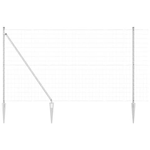Euro Fence con 7 pali appuntiti 1.6x10 m in acciaio zincato - Foto 1