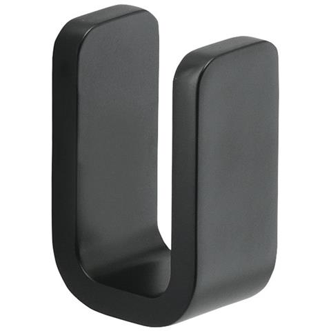 Appendiabiti Da Muro In Ottone, Acciaio Inox E Cromall 3226 Serie Outline Nero Opaco - Foto 1