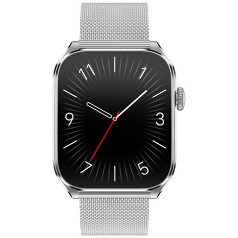 Smartwatch Multifunzionale Con Display Amoled, Chiamate Bluetooth E Monitoraggio Della Salute Silver - Foto 2