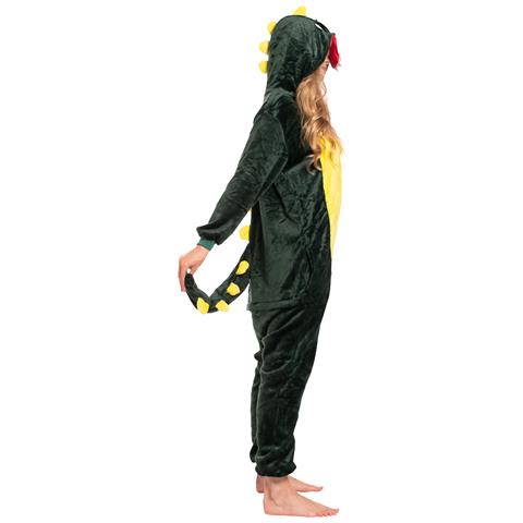 Pigiama Da Donna Tuta Kigurumi Onesie Dinosauro Verde 175-185 Cm Xl - Foto 7