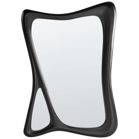 Specchio Lanester 70 Cm 100 Cm Nero - Foto 2