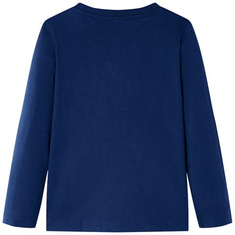 Maglietta Bambini Maniche Lunghe Blu Marino 116 - Foto 2