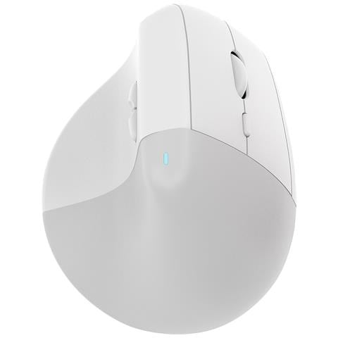 Mouse Ergonomico Bluetooth A Doppia Modalità Ricaricabile Con Dpi Regolabile White - Foto 2